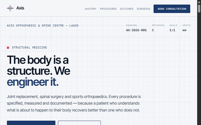 Axis Ortho — website preview